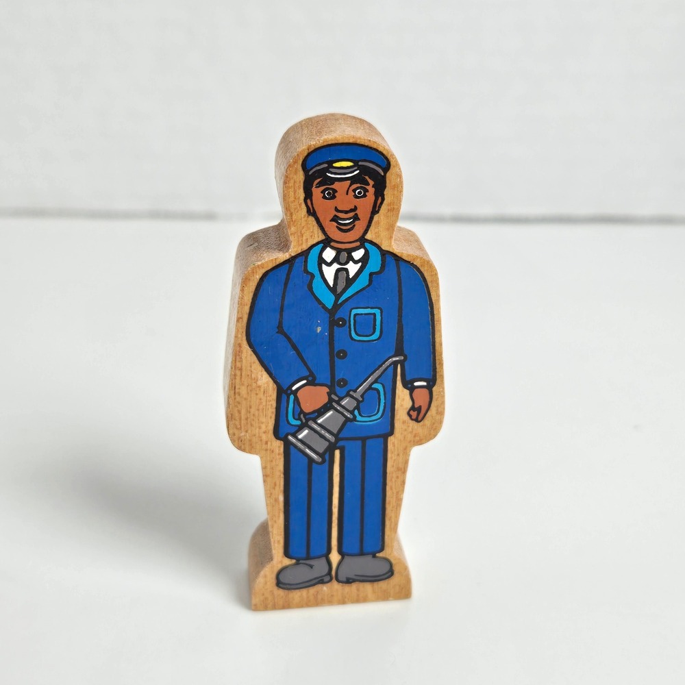 Thomas & Friends Train Conductor/Mechanic Black Wooden Figure 2000